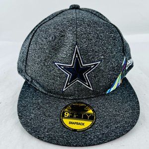 Dallas Cowboys Crucial Catch Baseball Cap New Ear Heather Gray 9Fifty Snap Back